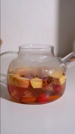 Easy fruit tea recipe 🍎🍋 #teatime #fruittea #homemade #recipe