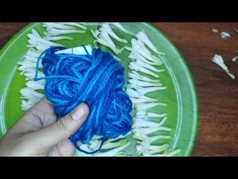 🌸 Sampangi Poo Stringing using Multicolor thread #diy #diy #sampangi #diy