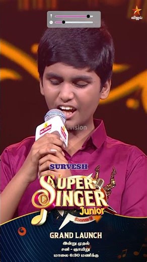 Voice-லேயே Vibe செஞ்சுட்டீங்க 🔥🥰 #Sarvesh #OnlyVoice | Super Singer Junior 11