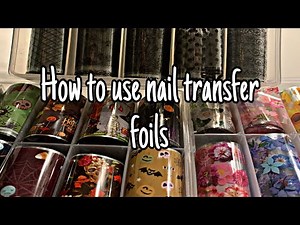 How to Use Nail Transfer Foils | Nail Foils Tutorial