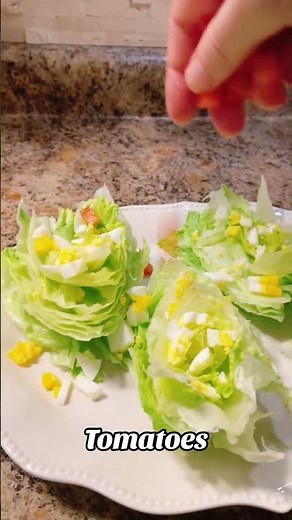 Easy Wedge Salads! #food #foodtiktok #yummy #quickrecipes #foodie #sidedish