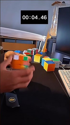 14.70 second solve single. #speedcubing #personalrecord #timer #daily