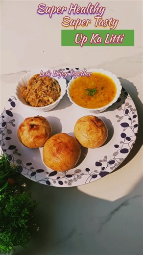 Up & Bihar Ki Famous Litti Chokha|Desi Taste St Home|Healthy Litti Recipe| Litti Recipe#Shorts#Viral