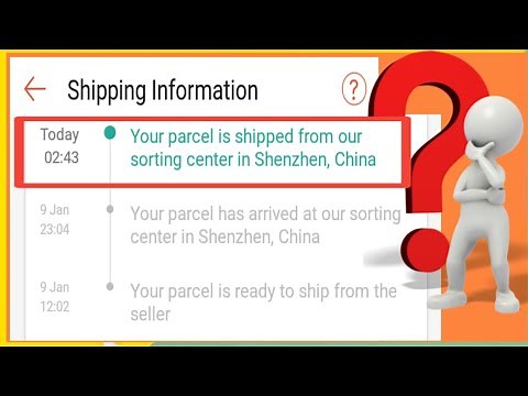 Your Parcel is Shipped from our Sorting Center in Shenzhen China