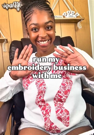 Spend the day with me running my embroidery business 🩷 Just some behind the scenes of how a day goes for me, depending on the batch / size / designs needed! Going to do a lot more of these with different batches! 🥰 Machinery featured: @Melco Embroidery Melco SUMMIT 16 needle Embroidery Machine ❤️🧡 @STAHLS’ DTF & Heat Presses Hotronix Auto Clam 16x20 💙🤍 Hooping Stations, Hoops: @HoopMasterMightyHoop Backing Holder - Sleeves 9 x 4.25 AND Backing Holder - Sleeves 11 x 13 Hoop AND HoopMaster St