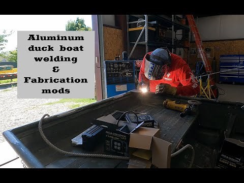 Aluminum duck boat welding and fabrication mods