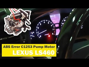 ABS Error C1253 Pump Motor Relay Info and Basic Tips | LEXUS LS460 2010 | Scan and Delete Code