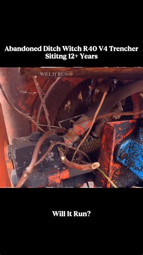 175K views · 2.1K reactions | Will It Run Abandoned Ditch Witch Model R40 V4 Trencher sitting 12+ years#willitrun #engine #recovery #old #repair #tractor #truck #restoration #car #tiktok #fyp | Tube Restoration | Facebook