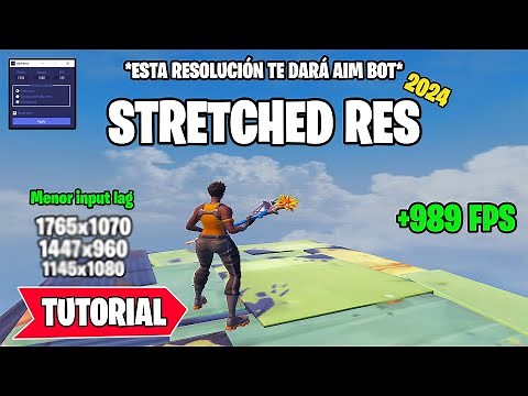 Las MEJORES RESOLUCIONES para FORTNITE CAPITULO 5! (TUTORIAL, SUBIR FPS y QUITAR INPUT LAG)