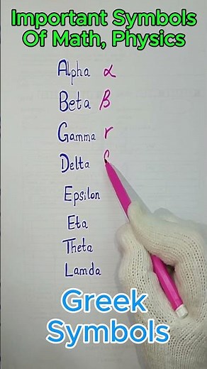 Important Symbols of Math's and Physics | Greek Symbols | Math Symbols #symbols #mathsymbols