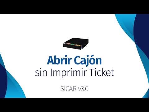 How to Open the Cash Drawer Without Printing a Receipt - SICAR.MX