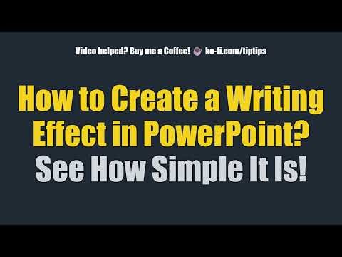 How to Create a Writing Effect in PowerPoint? See How Simple It Is!
