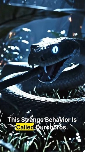 The Dark Reality Behind Snakes Eating Their Own Tail. #facts #snake