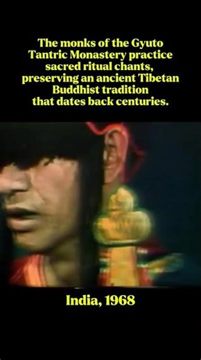 #The monks of the Gyuto Tantric Monastery, living in exile, perform sacred ritual💚