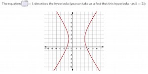 The equation 1 describes the hyperbola (you can take as a fact ... | Filo