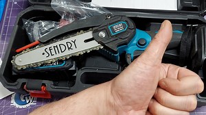 Watch WOW worked so well Review of the SENDRY Mini Chainsaw 6 Inch on Amazon Live
