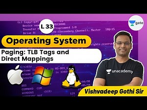 Paging: TLB Tags and Direct Mappings | L 33 | Operating System | GATE 2022 CSE #VishvadeepGothi