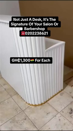 Not just a desk — it's the signature of your salon.reception desks available in any size and color you want to make your space stand out. #front #desk #frontdesk #reception #receptiondesk #hotel #salon #barber #barbershop #spa #everyone #buy #trendingvideo