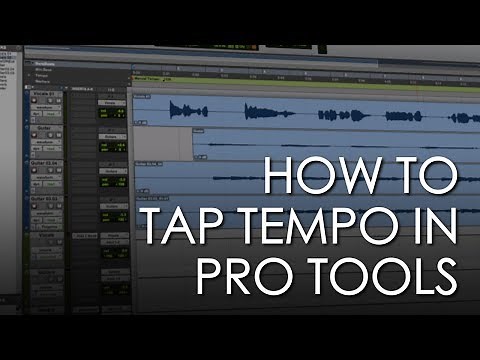 How to Tap Tempo in Pro Tools First and Pro Tools 12 - Pro Tools Tutorial - Soundgrains