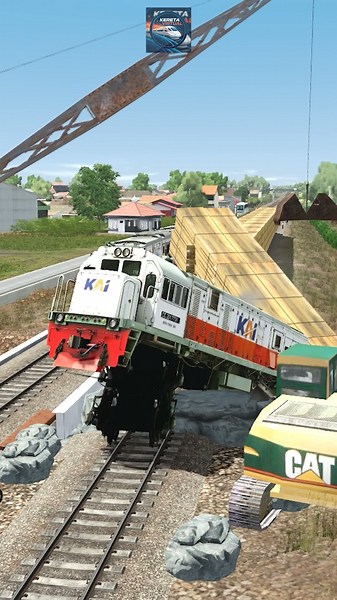 Kereta Lewat Proyek #keretaapi #train #automobile #viral #roblox #shorts #lucu #reels #fyp #railroad