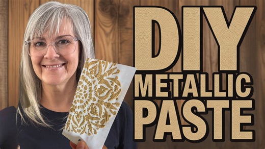 I Made Metallic Stencil Paste at Homeà and It's BETTER Than Store-Bought!