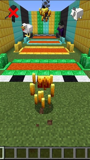 Impossible Minecraft Lava Parkour Challenge #Shorts