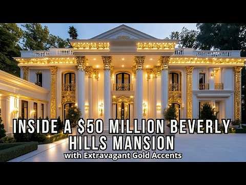 Inside a $50 Million Beverly Hills: Mansion with Extravagant Gold Accents!