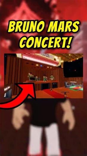 FIRST LOOK at Bruno Mars Concert! #roblox #shorts #stealabrainrot