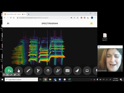 Spectrogram DEMO from the CHROME MUSIC LAB