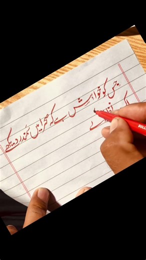 Jis ko khawhish hay keh sehra men #urdu #calligraphy