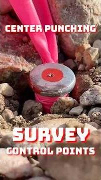 Center Punching Survey Control Points