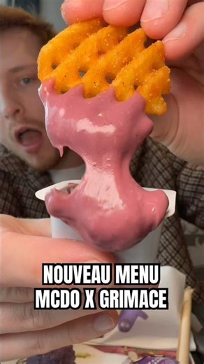 Le nouveau menu McDo pour l’anniversaire de Grimace 😍✨