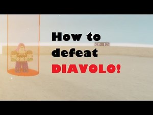 How to defeat Diavolo alone in YBA! (YBA tutorial)