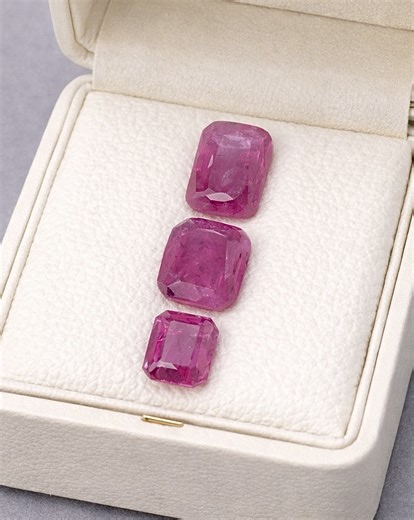 NO RESERVE|Natural Pink Ruby Lot 2.10Ct Rich Colour Fine Quality Gem