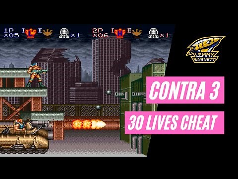 Contra III: The Alien Wars | SNES | Japanese 30 lives cheat!