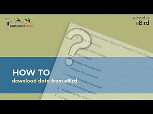 How to Download Data from eBird
