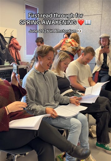 EXCITING NEWS‼️ Rehearsals for Spring Awakening in Amsterdam have officially started❤️ #musical #springawakening #theatre #amsterdam #musicaltheatre