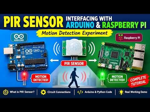 PIR Sensor Interfacing with Arduino & Raspberry Pi | Complete Tutorial | AIDS 2 PRACTICAL IIOT