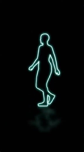 Minimal Walking Silhouette Loop Animation | Clean Modern Aesthetic Motion Design