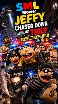 SML Movie: Jeffy Chased Down the Thief in a Stolen Cop Car! 🚔😂🔥
