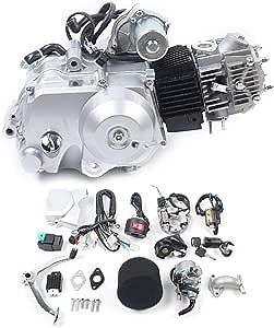 125CC Engine 4-Stroke Motor Semi-Auto 3 Speed Engine Motor Reverse w/Wiring Harness for Pit ATV Quad Bike Buggy ATC70 90 CDI Go Kart 4 Wheelers