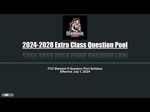 2024 Amateur Radio Extra Class Study Sub-Element E1