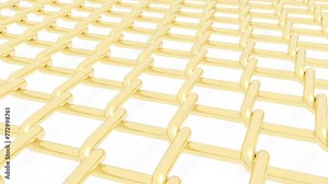 Gold grid on white back intro able to loop endless 4k