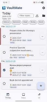 How to Use Obsidian Tasks on mobile with notifications and Widgets | VaultMate Setup Guide