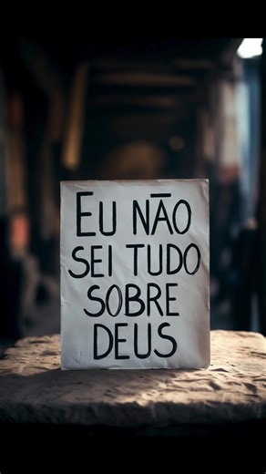 Se eu entendesse tudo sobre Deus… Ele não seria Deus 😳📖🔥 #LembroBíblia #Fé #Deus