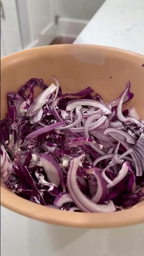 Crunchy Red Cabbage Slaw (For Fish Tacos!)