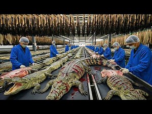 From Crocodile Farm to Luxury Leather: Full Factory Process Revealed