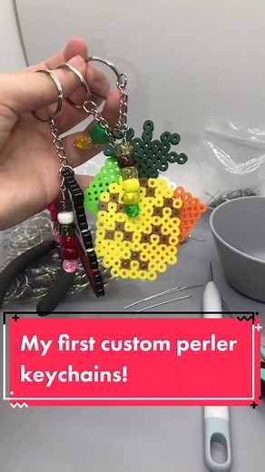 DIY Custom Perler Bead Keychain Tutorial