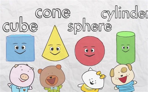 3D Shapes Song - Shapes for kids - The Singing Walrus