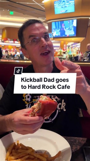 Kickball Dad Reviews Messi Chicken Sandwich at Hard Rock
